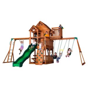 Boolina backyard-discovery-skyfort-ii-wooden-swi