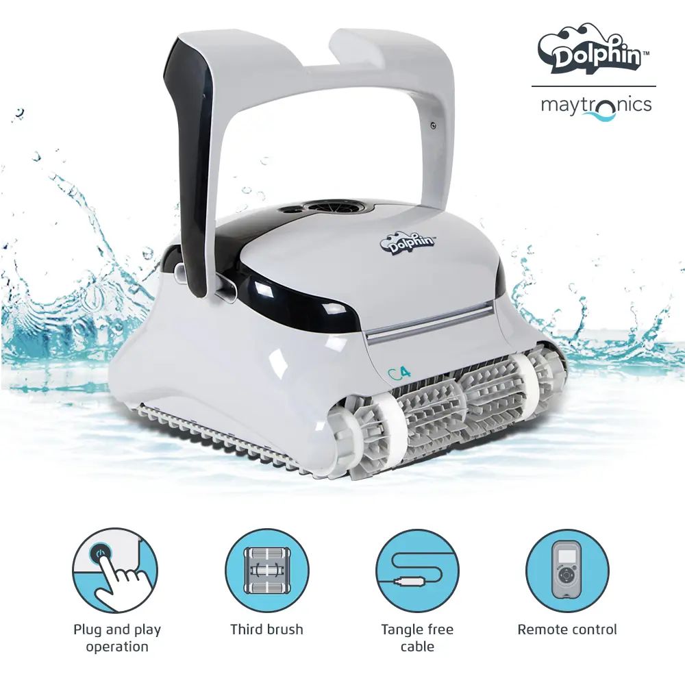 Boolina dolphin-c4-commercial-robotic-pool-clean