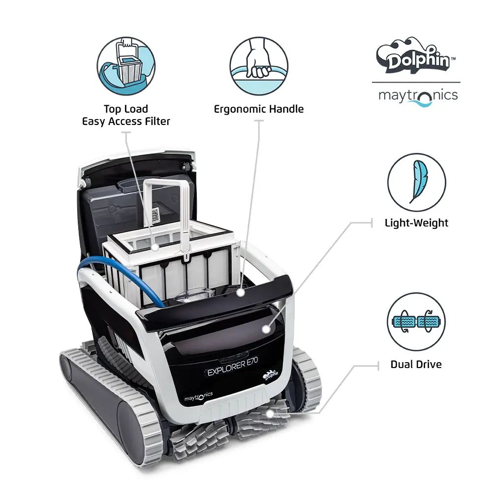 Boolina dolphin-explorer-e70-robotic-pool-cleane