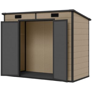 Boolina outsunny-84-outdoor-storage-shed-light-b